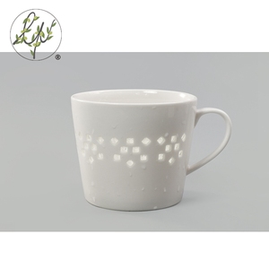 China pequeño hueco blanco tazas de café espresso y platillo conjunto - Product Image 2