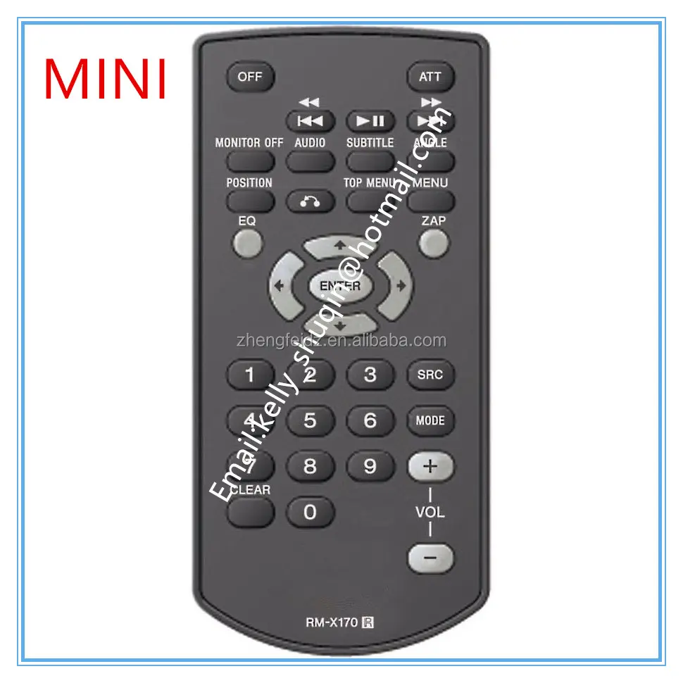 35 buttons black and mini ir remote control for RM-X170