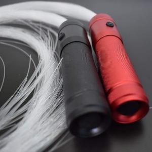 <span class=keywords><strong>Fouet</strong></span> LED à fibres optiques pour rave, couleurs changeantes, 130 fibres - Livré avec tous les accessoires (Piles 3A, graisse de circulation, Whipgripz, <span class=keywords><strong>double</strong></span> boucle) - Product Image 3
