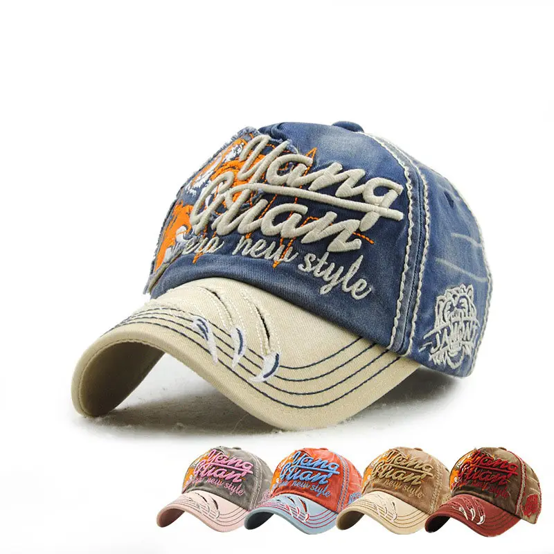 2017 new fashion high quality custom embroidery cowboy baseball cap