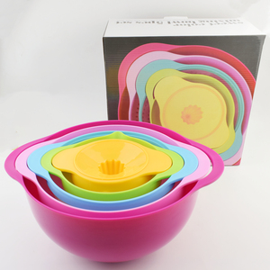 Juego de utensilios de cocina, cuenco de mezcla colorido, arcoíris, cesta de lavado de frutas y verduras, colador, exprimidor de limón, 5 uds., <span class=keywords><strong>2019</strong></span> - Product Image 4