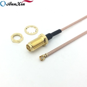 UFL <span class=keywords><strong>U.FL</strong></span> a <span class=keywords><strong>RP</strong></span> <span class=keywords><strong>SMA</strong></span> femmina Crimp Jack Antenna Wifi Pigtail cavo RG178 10cm di lunghezza - Product Image 2