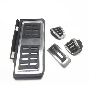 Cubierta de Reposapiés para Pedales de Coche, Acabado Cromado en Aleación de Aluminio, Fácil Instalación, para Volkswagen VW Golf 7 MK7 GTI <span class=keywords><strong>Skoda</strong></span> <span class=keywords><strong>Octavia</strong></span> A7 - Product Image 2