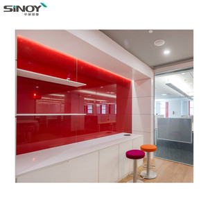 Decorativo colorido pintado muro de seguridad de vidrio lacado - Product Image 2