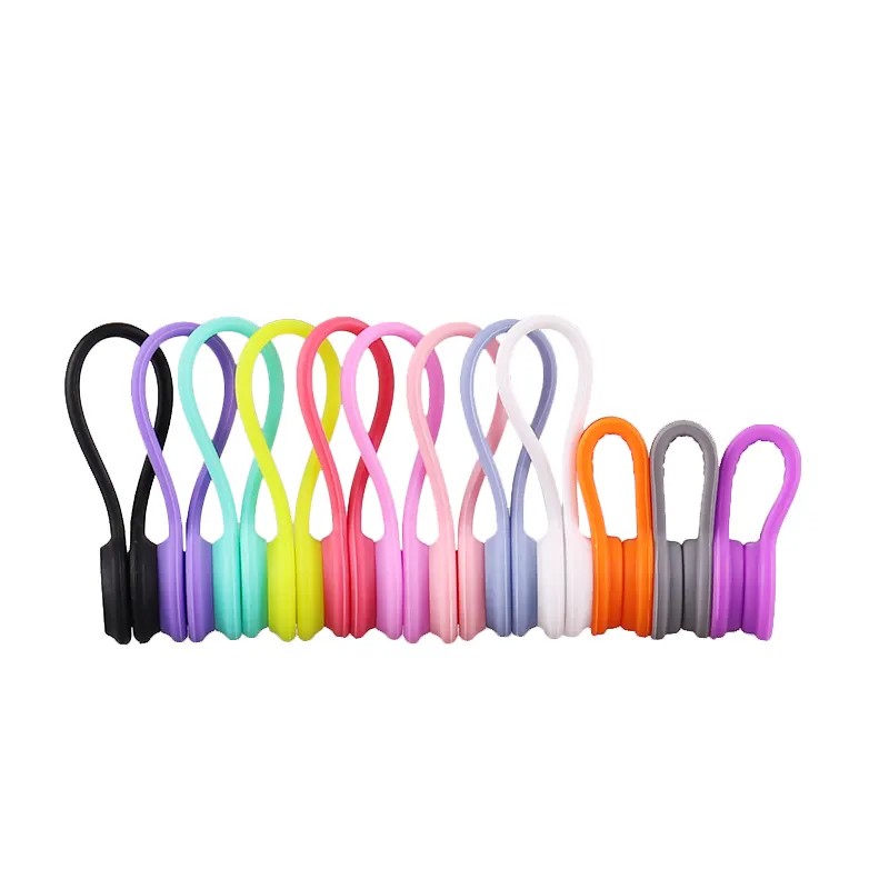 De silicona de colores Clips magnéticos Multi-función de clips