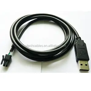 customized usb to rs232 converter wire end cable with RX/TX/GND