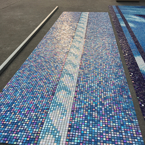 Mosaico de vidrio para piscina, mosaico de azulejos de cerámica para Villa, ático, Jaccuzzis, fuente, patrones de Arte de lujo, flores y Delfín - Product Image 1