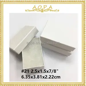 Z21W #21 2-1/2 X1-1/2 X 7/8" Custom White Swirl Cardboard Gift Paper Box Rigid Jewelry And Retail Box