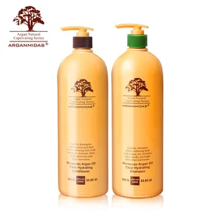 Cabelo 1000ml kit de viagem pessoal do hotel shampoo e condicionador de cabelo óleo de argan natural