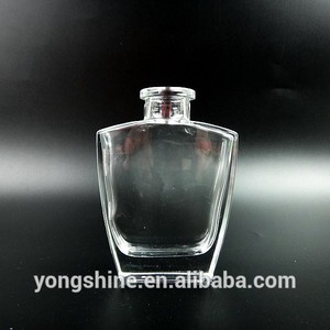 nouveau design 2015 aplatie bouteille diffuseur tubulaire en verre clair - Product Image 3