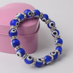 Bracelet religieux porte-bonheur pour femmes et hommes, bijou islamique, avec anneaux en cristal, extensible, 2021 - Product Image 6