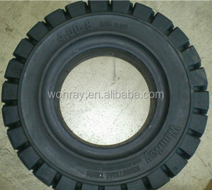 Pneu plein en caoutchouc 4.00x8, montage sur jante 3.75-8.00 - Product Image 3