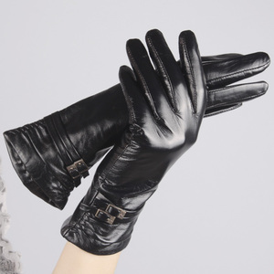 All'ingrosso della bici che guida la moda tocco le donne del sesso vestono i guanti dell'agnello con cuoio - Product Image 5