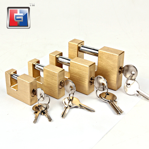 Lucchetto a Cilindro Scorrevole Resistente alle Intemperie, Miglior Deposito Esterno, Lucchetti Rettangolari in Ferro Resistente con 2 Chiavi Uguali - Product Image 3