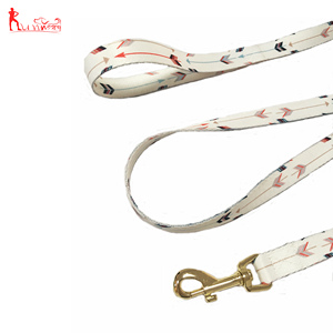 Juego de correa de <span class=keywords><strong>collar</strong></span> de perro mascota personalizado para perros pequeños, medianos y grandes, collares de nailon con patrón personalizado - Product Image 5