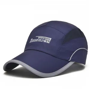 印花标志棒球帽和帽子男士 100% 聚酯管道运行帽子定制户外运动帽