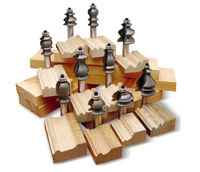 Kits012 10 Bit Architectural Moulage Routeur Bit Set - 1/2 "Shank Line Knife Woodworking Cutter Tenon Cutter pour le travail du bois