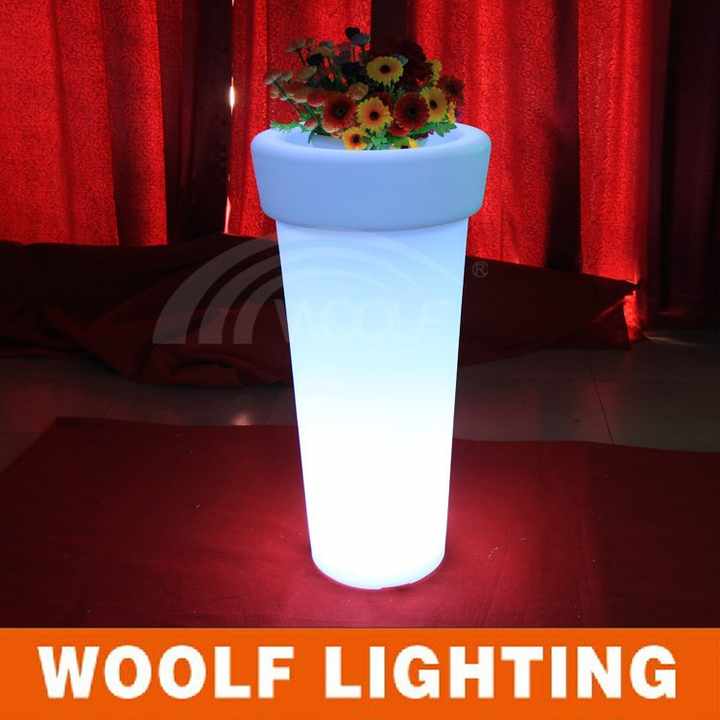 Hotel furniture illuminated large floor vases for sale