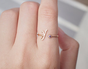 EE. UU. Venta caliente Modelos en línea Anillo de promesa de plata para mujer para pareja - Product Image 1