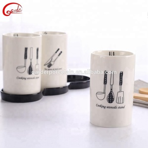 Set di Posate in Ceramica per Ristorante con Supporto, 3 Pezzi (Cucchiaio, Coltello, Forchetta) - Product Image 3