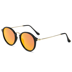 Klasik yuvarlak <span class=keywords><strong>metal</strong></span> çerçeve güneş gözlüğü unisex toptan - Product Image 5