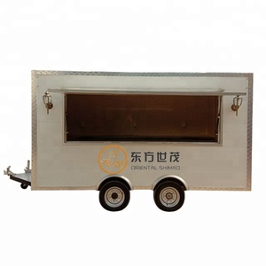 Teel inoxidable alimentos remolque móvil carrito de comida bocadillos camión con precio de fábrica - Product Image 2