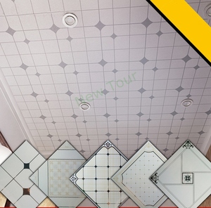 Gạch trần <span class=keywords><strong>pvc</strong></span> tấm phòng tắm nhôm hợp kim nhôm bóng đá cẩm thạch vuông contemporary new tour du lịch 3d khách sạn in ấn không thấm nước - Product Image 2