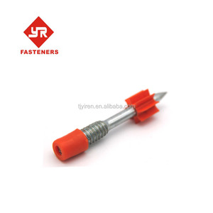 Knurled Shank Threaded Studs Drive Pins Nails <strong>with</strong> Flute/steel Plastic Washer - Product Image 1