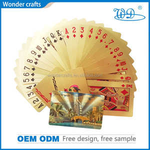 Top qualité or cartes 57*87*0.3mm cartes à jouer feuille d'or 24 <span class=keywords><strong>k</strong></span> <span class=keywords><strong>poker</strong></span> <span class=keywords><strong>poker</strong></span> traditionnel style - Product Image 3