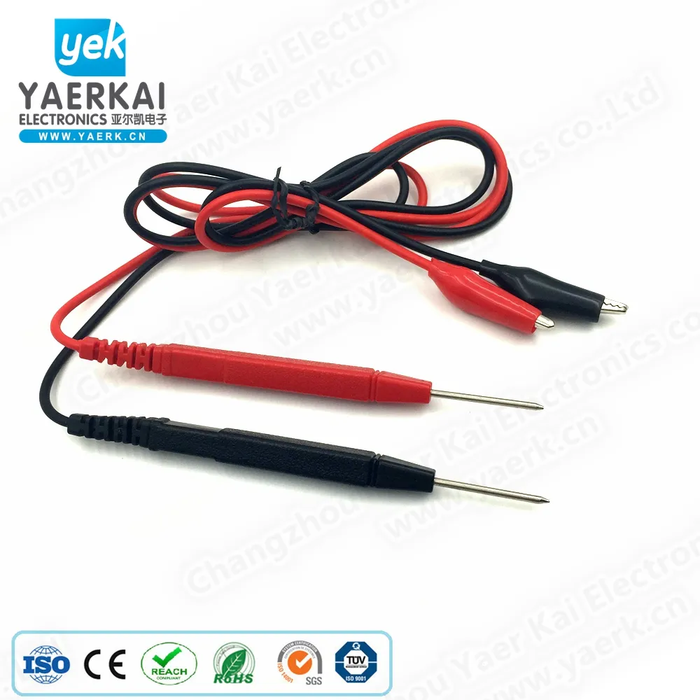 YAERK multimeter test lead alligator probe test cable lead for custom