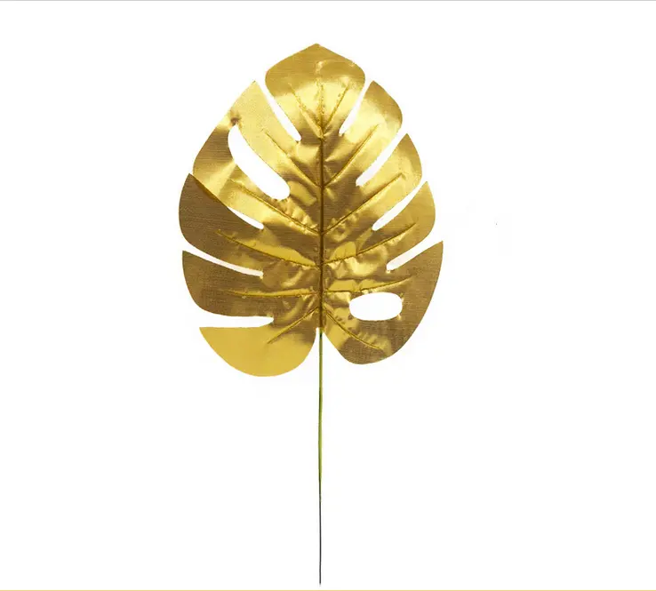 Commercio all'ingrosso Più dimensioni foglie d'oro di plastica Artificiale Oro Tartaruga foglia