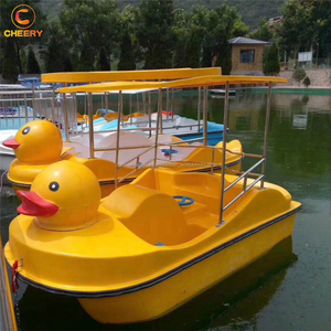 Lindo animal tema Agua parque de fibra de vidrio barco de pesca 4 persona swan electric bote <span class=keywords><strong>a</strong></span> pedal - Product Image 6