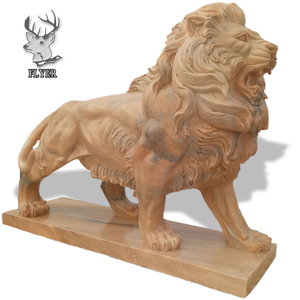 Estatua de León de Granito Grande para Decoración de Jardín en Venta - Product Image 2