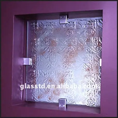 crystal textured window glass for windows