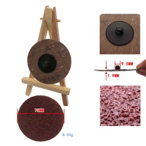 3 "75mmクイックチェンジロールロック赤い表面調整サンディングディスク - Product Image 3