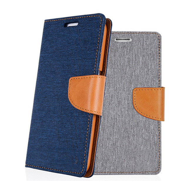 Fashion Business Style Denim PU Leather Wallet Phone case for Huawei Y3 Y5 Y7 2017