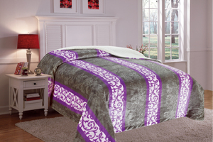 Tùy Chỉnh Sang Trọng Mô Hình Sọc In Và <span class=keywords><strong>3D</strong></span> Dập Nổi Polyester <span class=keywords><strong>Flannel</strong></span> Ném Chăn Cho Nhà Sử Dụng - Product Image 5