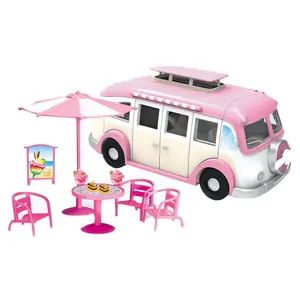 DIY автомобиль пикника для девочек ролевые игры комплект тележка мороженого игрушки детский игрушечный автомобиль