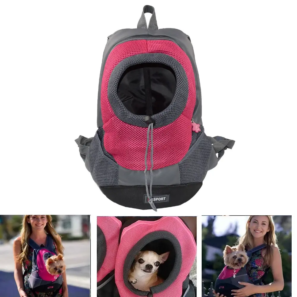 Double Shoulder Dog Pet Puppy Bags Backpack Knapsack Cat Carrier Packsack Travelling Pet Holder Bag