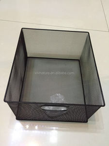4 Tier Rolling <strong>Metal</strong> Mesh Storage Cart with Drawers <strong>File</strong> <strong>Cabinet</strong> - Product Image 4