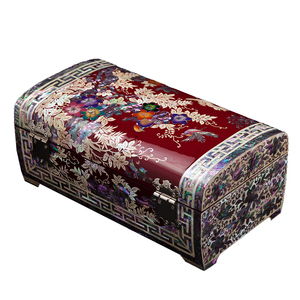 Advanced Custom Lacquerware Wedding Gift Jewelry Box Wooden Princess European Earrings Necklace Jewelry Storage Box