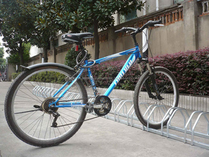 Piso al aire libre montado lateral doble Aparcamiento rack <span class=keywords><strong>para</strong></span> bicicleta - Product Image 3