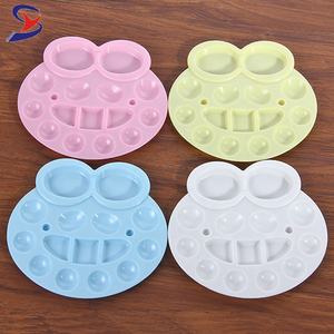 Paleta de Pintura de Acuarela en Forma de Pie de Dibujos Animados, Bandeja de Mezcla de Colores para Artistas, de Plástico Resistente - Product Image 3