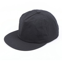Topi Katun Polos 5 Panel Kustom Topi Snapback Tidak Terstruktur