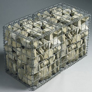 Galvanizli demir tel örgü <span class=keywords><strong>Gabion</strong></span> kutusu fabrika kaynaklı gabonlar kare tasarım