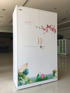 Inde impression motif conception chambre meubles <span class=keywords><strong>en</strong></span> métal <span class=keywords><strong>tissu</strong></span> almirah enfants <span class=keywords><strong>casier</strong></span> métallique - Product Image 1