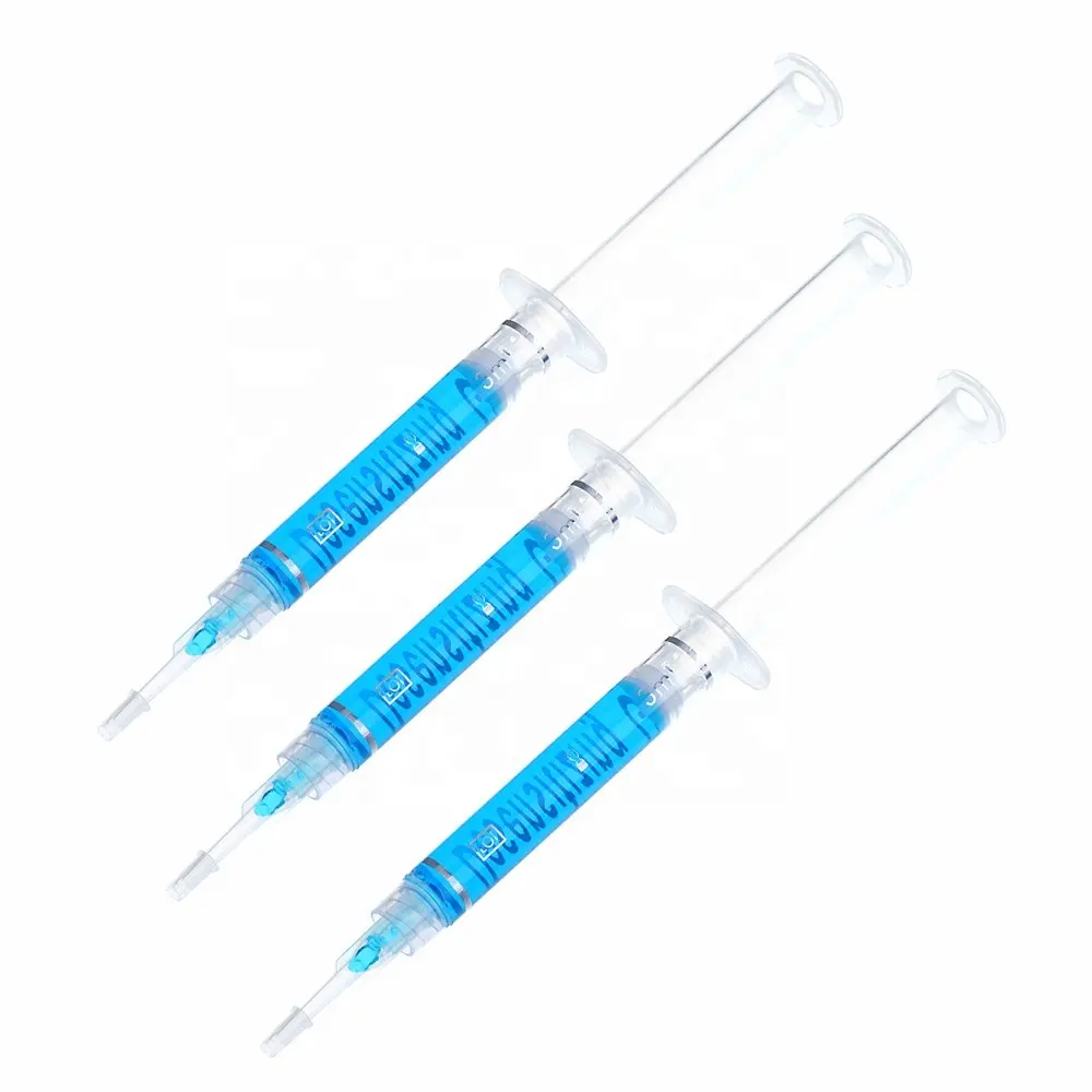 Suministros de equipo Dental, Gel blanqueador Dental a granel, 3ml, 5ml, 10ml, jeringa, 100 Uds. Empaquetado en una bolsa de plástico grande