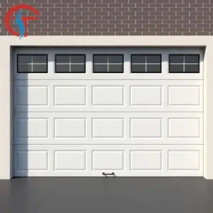 Elegant Remote Overhead Steel Security Garage Gate