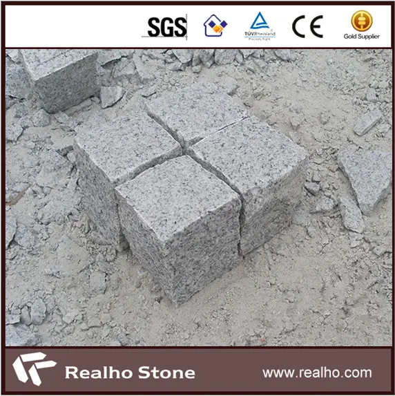 หกด้านธรรมชาติ G603หินแกรนิตสีเทา Cube หิน10X10X10ราคา