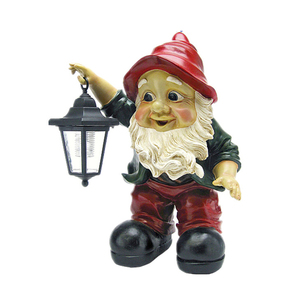 Gnomo da Giardino con Lanterna Illuminata - Product Image 6